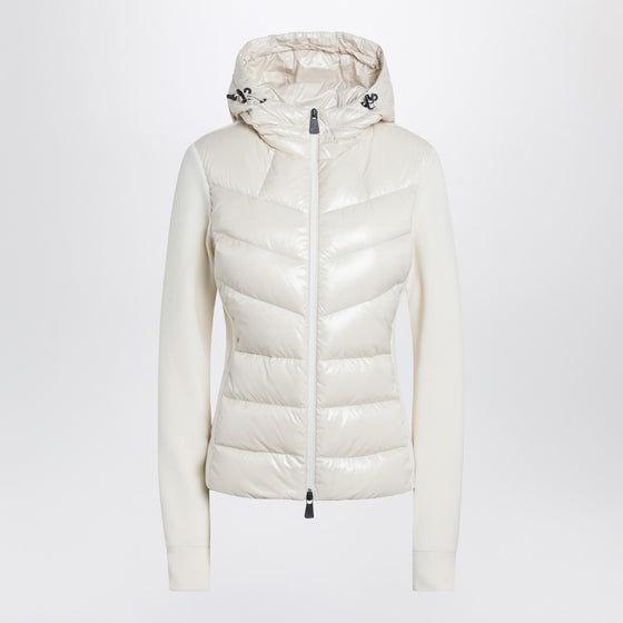 Moncler Grenoble White padded hoodie