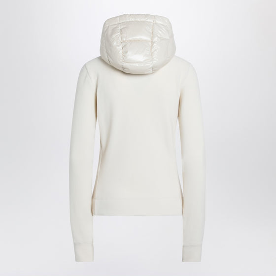 Moncler Grenoble White padded hoodie