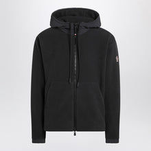  Moncler Grenoble Black Polartec hooded zip sweatshirt