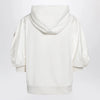 Moncler White short-sleeve jersey sweatshirt