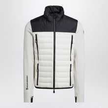  Moncler Grenoble Beige/black padded sweatshirt in Polartec