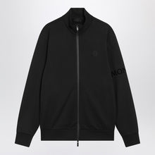  Moncler Black cotton zip hoodie