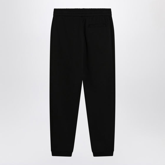 Moncler Black cotton jogging pants