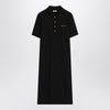 Moncler Black polo dress with logo