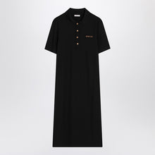  Moncler Black polo dress with logo