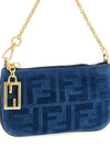 Fendi Ff Mini Denim Pouch
