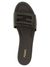 Fendi Brown Tube Slides