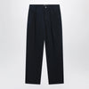 Valentino Navy blue cotton trousers