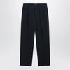 Valentino Navy blue cotton trousers