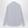 Valentino Ivory shirt with light blue and blue stripes