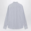Valentino Ivory shirt with light blue and blue stripes