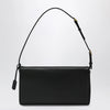 Valentino Garavani Devain VLogo leather clutch shoulder bag in black