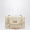 Valentino Garavani Medium Djuna shoulder bag in nappa leather, white