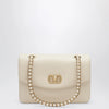Valentino Garavani Medium Djuna shoulder bag in nappa leather, white