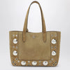 Valentino Garavani Medium Nellcôte tote bag in Havana suede
