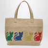 Valentino Garavani Large Raffiachat shopping bag in raffia