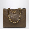 Valentino Garavani Laseine shopping bag in tundra green