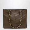 Valentino Garavani Laseine shopping bag in tundra green