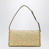 Valentino Garavani Small DeVain bag in gold cloqué jacquard fabric