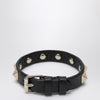 Valentino Black leather Rockstud bracelet