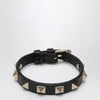 Valentino Black leather Rockstud bracelet