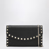 Valentino Garavani Black Rockstud crossbody wallet