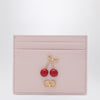 Valentino Garavani Cherryfic cardholder in rose-quartz leather