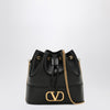 Valentino Garavani Vlogo black leather bucket bag