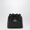 Valentino Garavani Vlogo black leather bucket bag