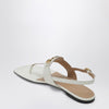 Valentino Garavani Ivory VLogo Signature Thong Sandals