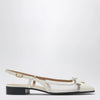 Valentino Garavani Valet Du Roi slingback ballerina ivory