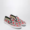Valentino Garavani Slip-On sneakers black/red with VLogo Checkerboard print and polka-dot detail