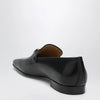 Valentino Garavani Black Vlogo Signature goatskin loafers