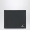 Valentino Black Vlogo Signature bi-fold wallet