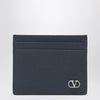 Valentino Garavani Vlogo Signature blue card holder