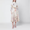 ZIMMERMANN Rebellion cream Aviary midi dress