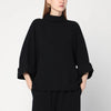 MKDT Studio Black Bailee blouse in crêpe georgette