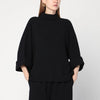 MKDT Studio Black Bailee blouse in crêpe georgette