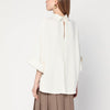 MKDT Studio Ivory Bailee blouse in crêpe georgette