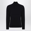 Moncler Navy blue quilted cotton zip-up cardigan