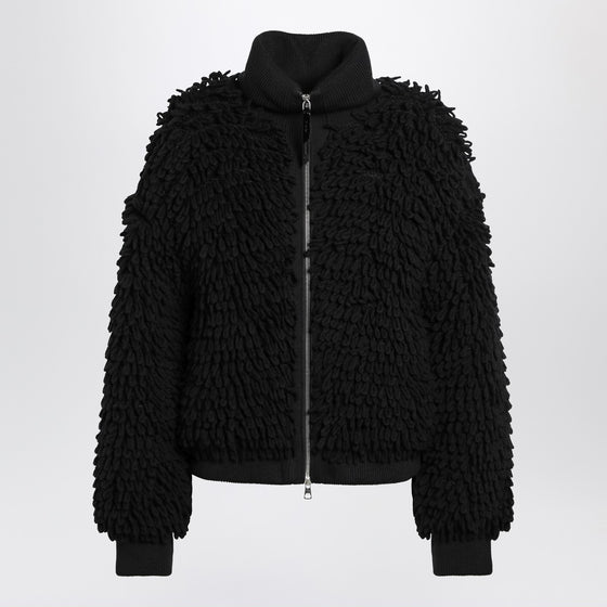 Moncler X Edward Enninful Black wool-blend cardigan