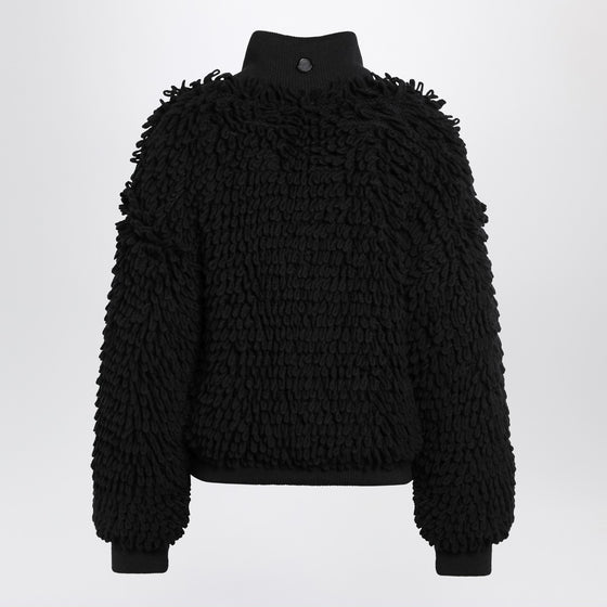 Moncler X Edward Enninful Black wool-blend cardigan