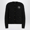 Moncler Black virgin wool-blend cardigan
