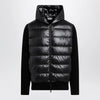 Moncler Black padded wool zip-up hoodie