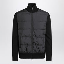  Moncler Black padded zip cardigan