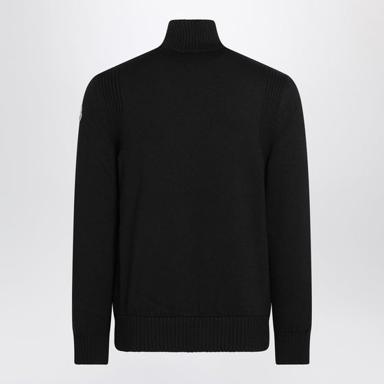 Moncler Black padded zip cardigan