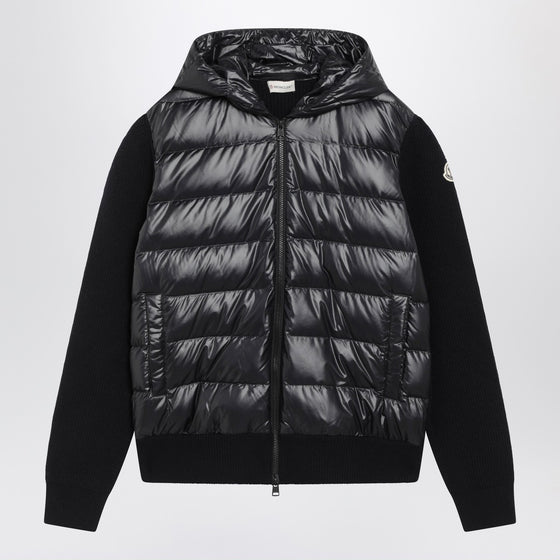 Moncler Blue padded zip-up cardigan