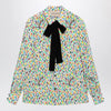 Valentino Multicolored silk blouse with lavallière