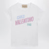 Valentino White cotton T-shirt with logo print