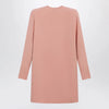 Valentino Pink silk short dress with embroidered bows